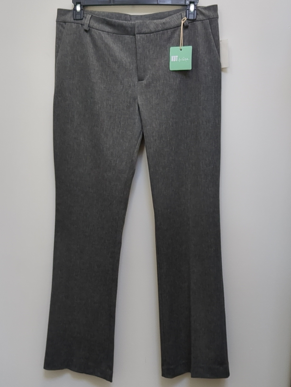 Kut From The Kloth NWT Womens Rose Bootcut Dress Pants Size 14 gray Marble - Picture 1 of 10